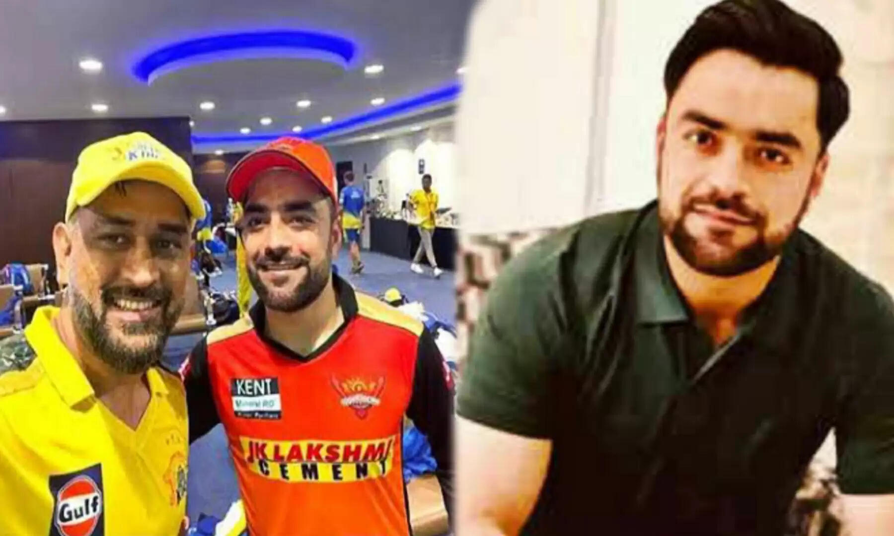 Rashid Khan and dhoni