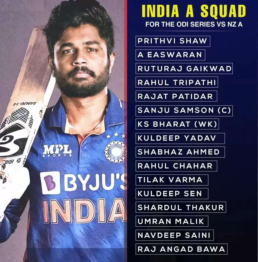india a team sanju captain