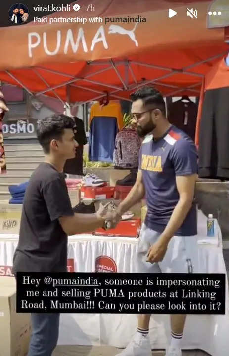 kohli insta post