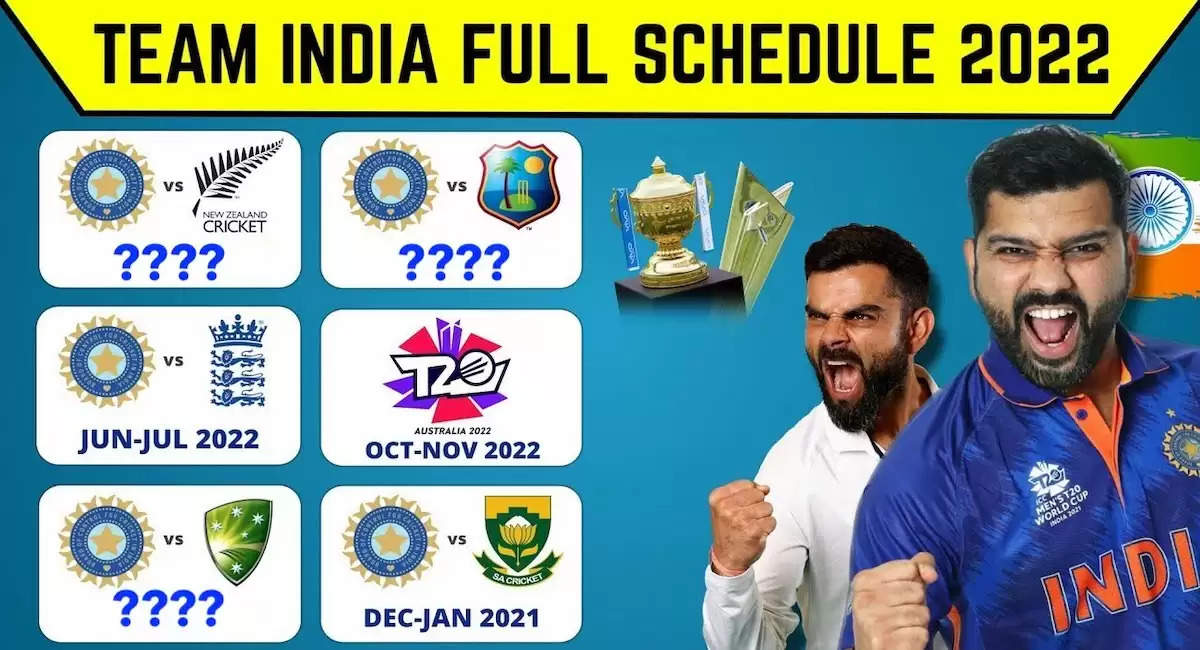 indian cricket team full schedule 2022