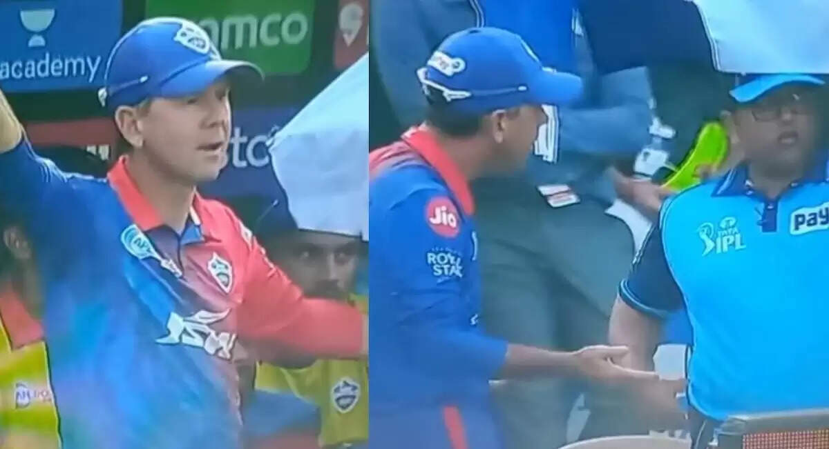 KKR-vs-DC-Ricky-Ponting-arguing